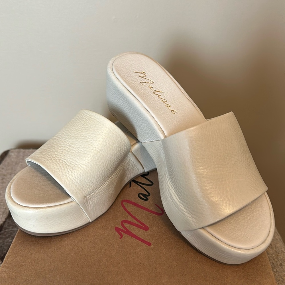 FRIDA By Matisse Bone color - Leather Platform Shoes